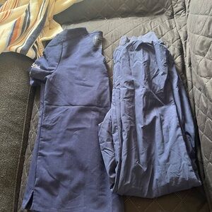 Figs Navy Blue Scrub Set